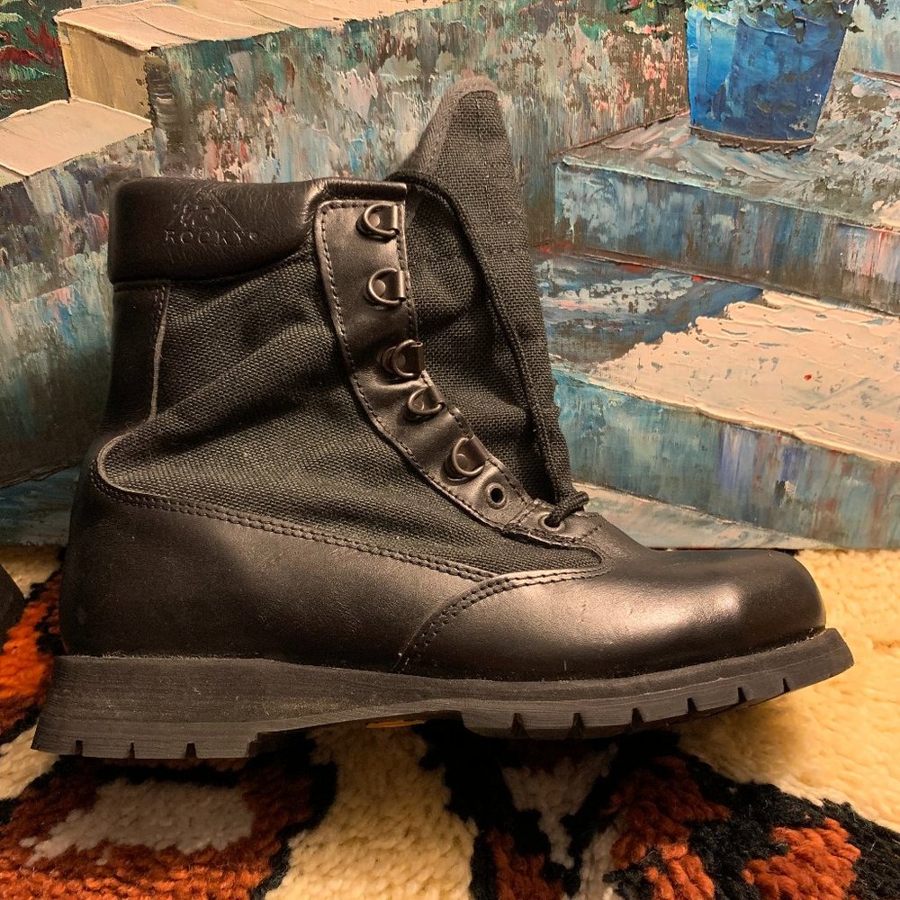 NEW! Rocky Black Leather Insulated Work Boots RB4044 Women's 9.5 Made in USA
